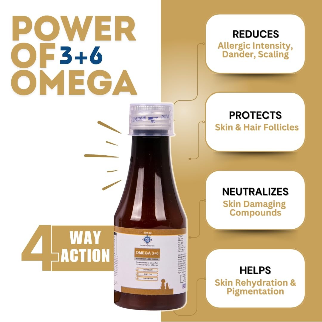 OMEGA 3+6 Syrup with Salmon oil & Skin care Nutrition