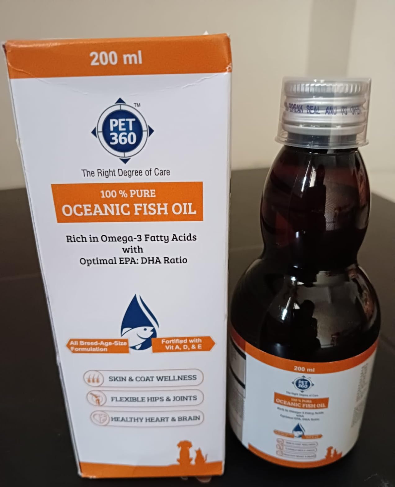 PET360 Oceanic Fish Oil for Dogs & Cats ( 200 ml )