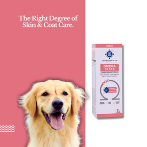 PET360 OMEGA 3+6+9 | Blend of Salmon & Flax Seed Oils with Fur & Coat Protectives | Reduced Shedding | Shiny Coat | Healthy Joints | Nutritional Supplement for Pets