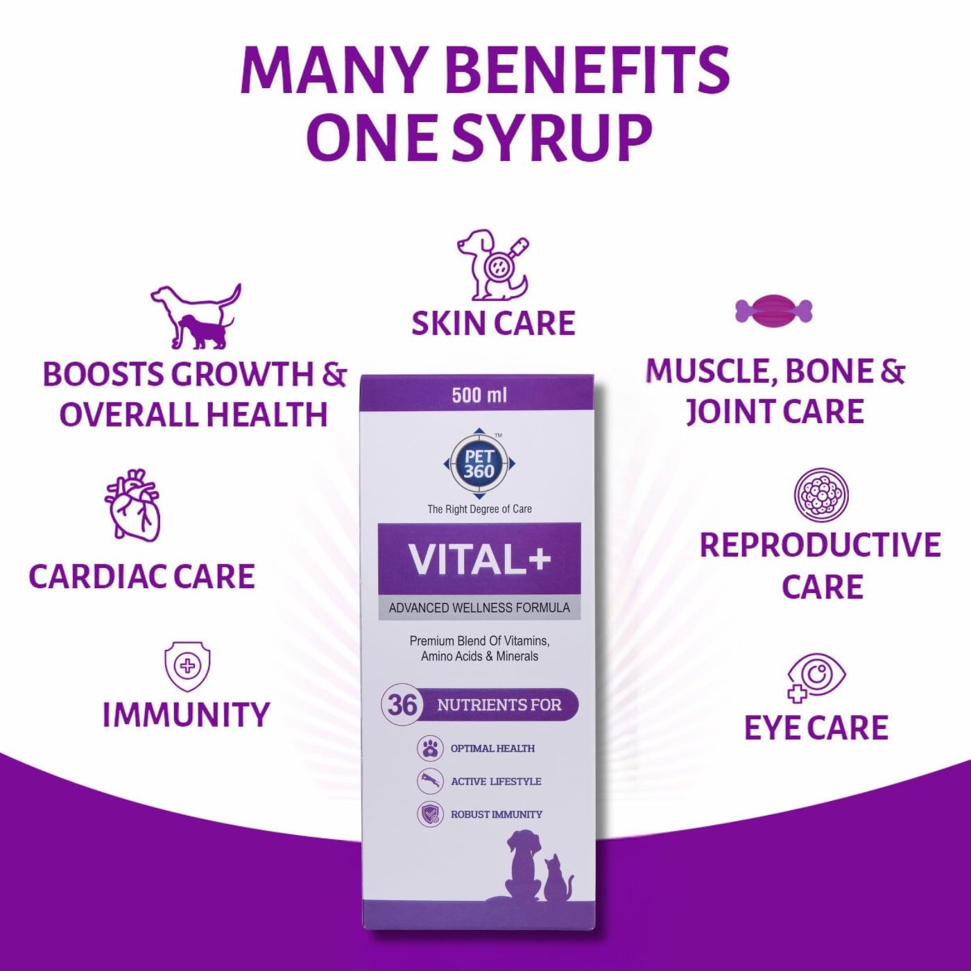 VITAL+ Multivitamin Syrup with Wellness Additives & Minerals
