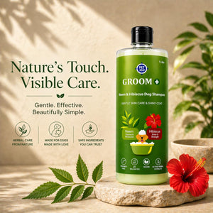 Groom+ Neem Hibiscus Oatmeal Dog Shampoo 1 liter