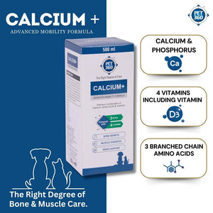 CALCIUM+ Syrup for Dogs  for Bone, Muscle & Nerve Development