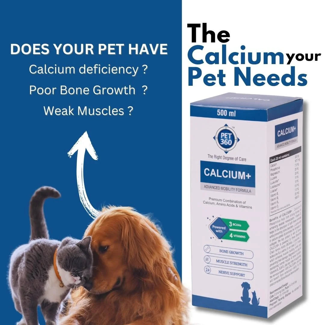 CALCIUM+ Syrup for Dogs  for Bone, Muscle & Nerve Development