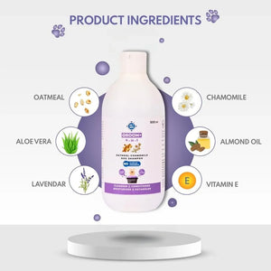 GROOM+ 4-in-1  Oatmeal Chamomile Dog Shampoo, Paraben-SLS-SLES Free