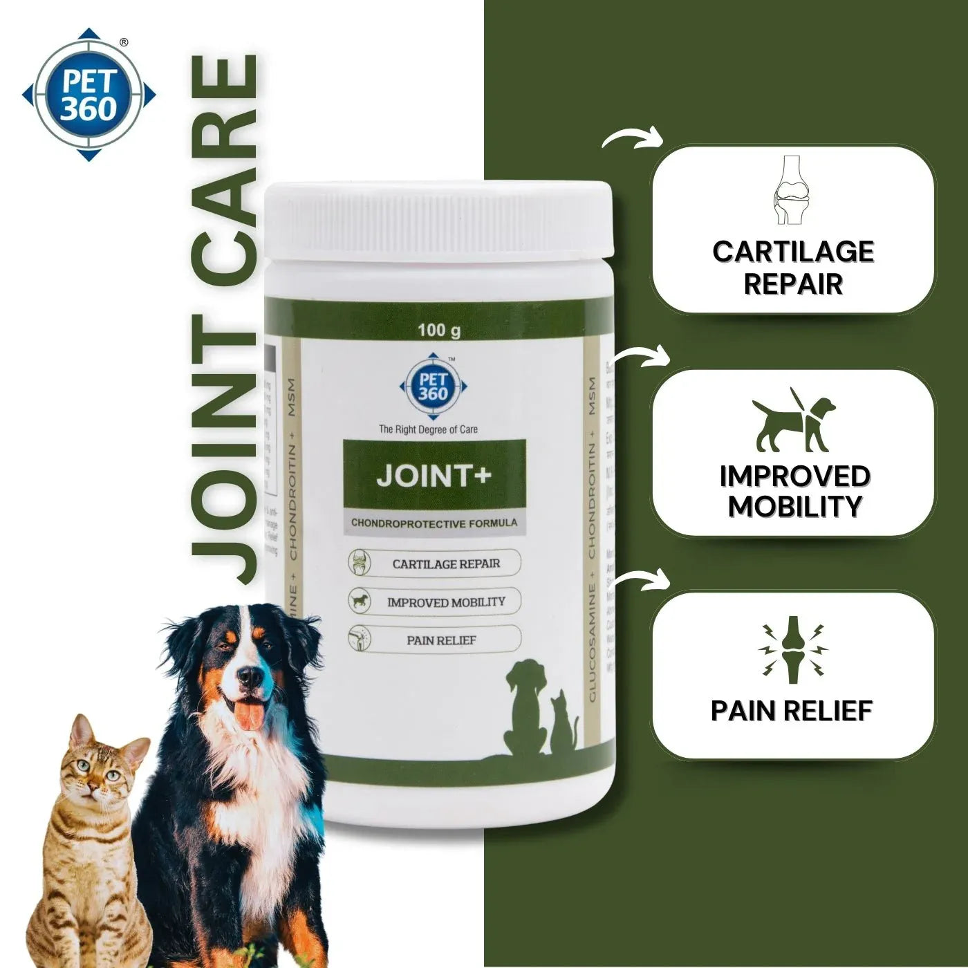 JOINT+ Powder with Glucosamine, Chondrotin & MSM