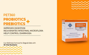 PROBIOTICS + PREBIOTICS for dogs and cats with 2.5 billion CFUs, MOS & FOS