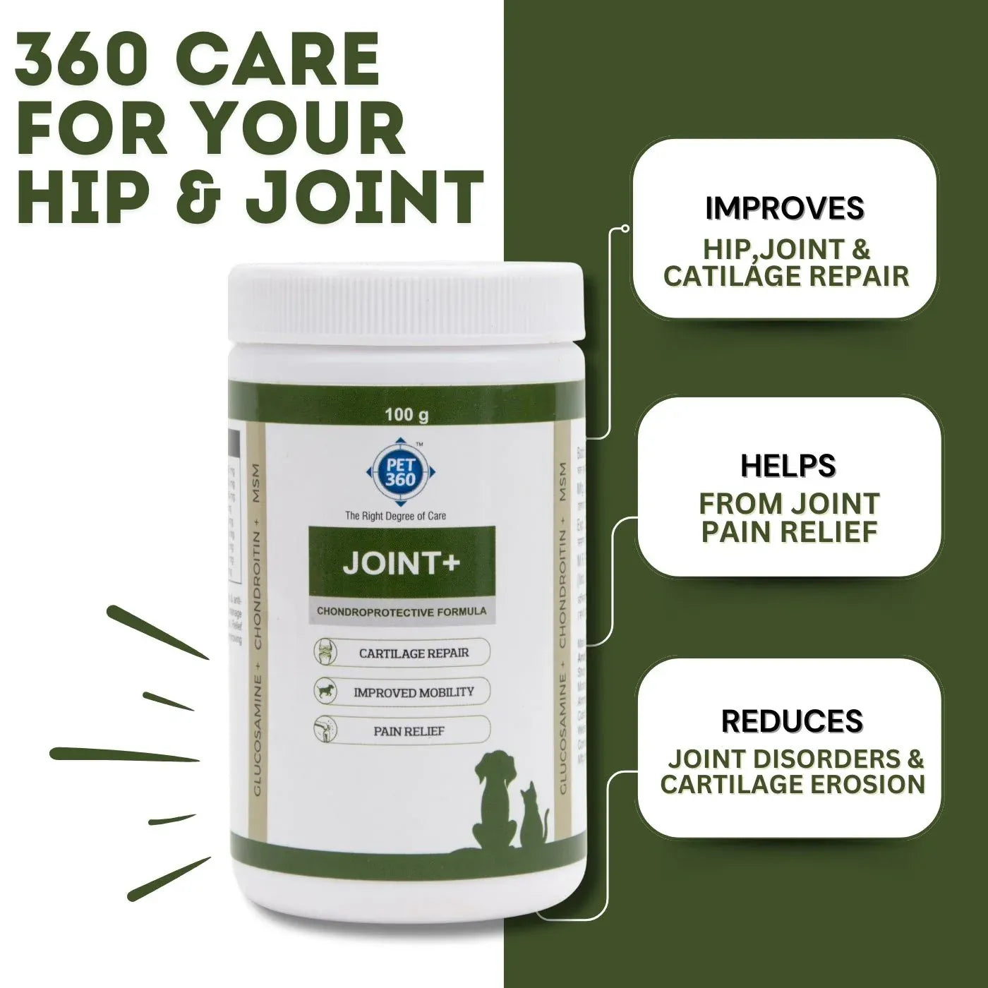 JOINT+ Powder with Glucosamine, Chondrotin & MSM